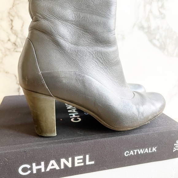 Camper Knee High Leather Boots with heel - Picture 3 of 16